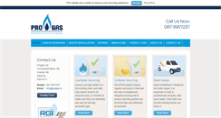 Desktop Screenshot of progas.ie
